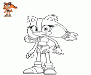 Coloriage sticks the badger sonic boom series